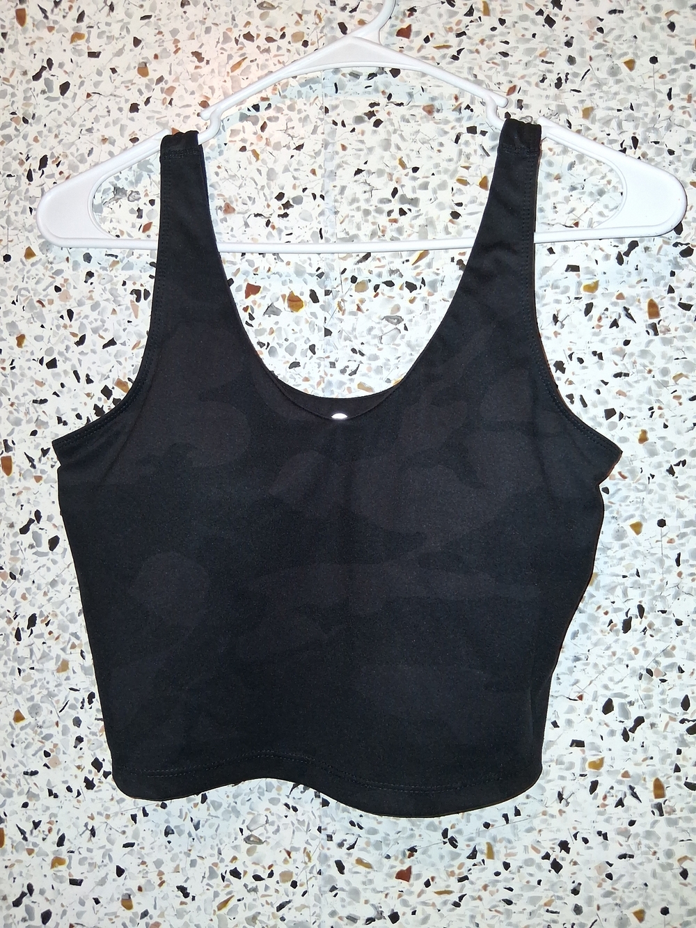 90 Degree By Reflex Sports Bra Size Medium Camo Black/Gray Wireless